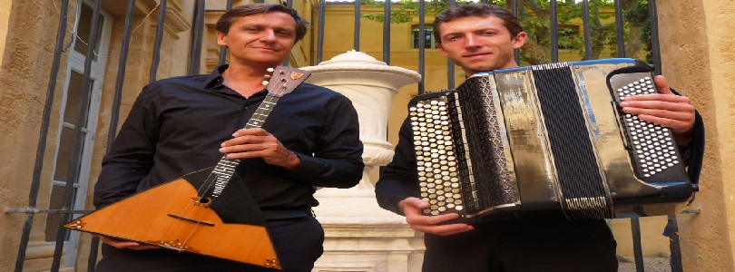  Micha Tcherkassky (balalaïka) et Bogdan Nesterenko (accordéon bayan)